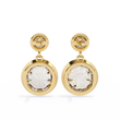 Sophisticated Moissanite Bezel Set Radiant Round Diamond Earring for the Discerning - View 8