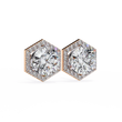 Ethical Luxury Best Moissanite Round Cut Diamond Earring for Conscious Girl - View 3