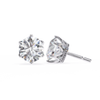 Premium Elegant Six Prong Round Cut Moissanite Diamond Solitaire Earrings for Her - View 7