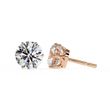 Round Cut Moissanite Diamond Earrings Elevate Your Everyday Look Classy - View 3