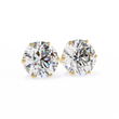 Round Cut Moissanite Diamond Earrings Elevate Your Everyday Look Classy - View 7