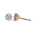 Ultimate Collection of Luxury Round Cut Moissanite Created Diamond Six Prong Solitaire Elegance Earring - View 4