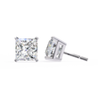 Discover the Beauty of Moissanite Princess Diamond Earrings For Everyday - View 4