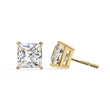 Discover the Beauty of Moissanite Princess Diamond Earrings For Everyday - View 2