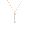 Three Mix Shape Moissanite Diamond Drop Pendant Necklace - View 9