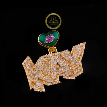 Hip Hop Lab-Grown Diamond Cross Pendant VVS1 Clarity 925 Silver Ivevar