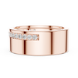 Round Cut Moissanite Diamond Men's Wide Channel Set Eternity Band - View 9