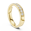 Channel Set Round Moissanite Diamond Eternity Ring For Women - View 5
