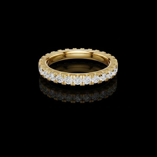Round Brilliant Lab Diamond Full Eternity Band