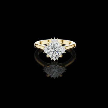 Round Brilliant Three Stone Lab Grown Diamond  Ring