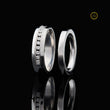 Round Moissanite Diamond Channel Set Wedding Band - View 2