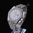 Ivevar Luxury Square Lab Grown Diamond Watch Luminous Quartz & Date Function for Men - View 2