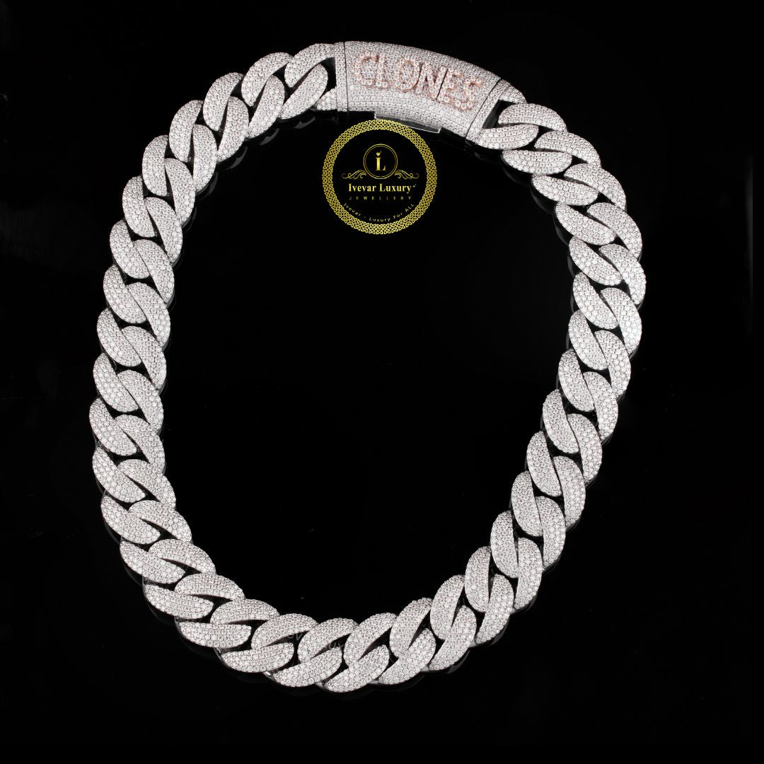 Ivevar Premium VVS Moissanite Tennis Chain D Color Brilliance