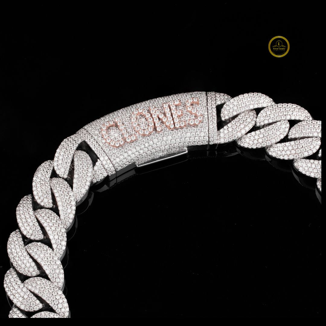 Ivevar Premium VVS Moissanite Tennis Chain D Color Brilliance - View 4
