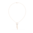 Lab Grown Diamond Circle Drop Bar Pendant Necklace - View 3