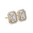 Lab Grown Emerald Cut Diamond Stud Earring The Ultimate Everyday Luxury For Mine - View 10