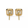 Lab Grown Emerald Cut Diamond Stud Earring The Ultimate Everyday Luxury For Mine - View 2