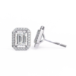 Lab Grown Emerald Cut Diamond Stud Earring The Ultimate Everyday Luxury For Mine - View 5
