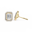 Lab Grown Emerald Cut Diamond Stud Earring The Ultimate Everyday Luxury For Mine - View 6