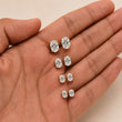 Lab Grown Oval Cut Diamond Solitaire Setting Stud Earring