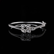 Pear and Marquise Moissanite Diamond Accents Sparkling Floral Motif Bracelet