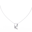 Nature Inspired Marquise Moissanite Diamond Leafy Pendant - View 4