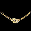 Clip Chain Necklace with Pave Lab Grown Diamond Clasp