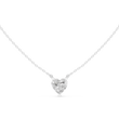 Heart Cut Solitaire Pendant with Center Lab Grown Diamond - View 2
