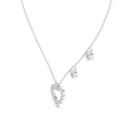 Heart Accents Inspired Lab Grown Pendant Necklace - View 8