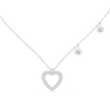 Heart Accents Inspired Lab Grown Pendant Necklace - View 7