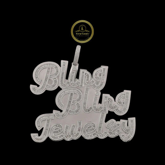 Luxury Custom Pendant Lab Diamond Iced Out Name Necklace