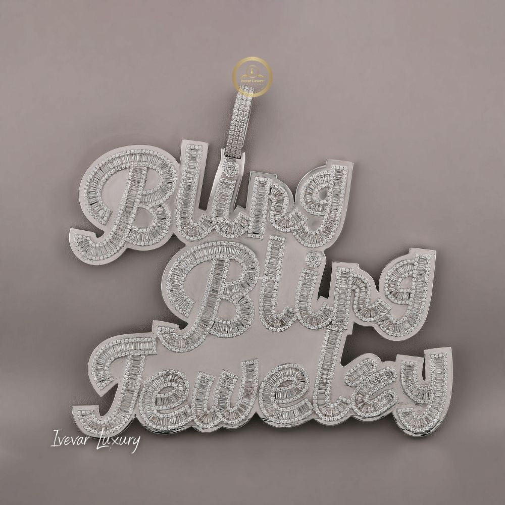 Luxury Custom Pendant Lab Diamond Iced Out Name Necklace - View 3