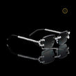 Luxury Diamond Rimless Sunglasses with Custom VVS Setting - View 2