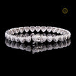 Luxury Heart Diamond Bangle VVS1 Lab-Grown Bridal Jewelry Ivevar - View 2