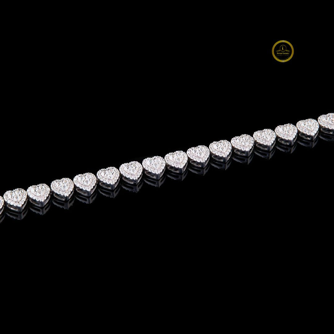 Luxury Heart Diamond Bangle VVS1 Lab-Grown Bridal Jewelry Ivevar - View 4
