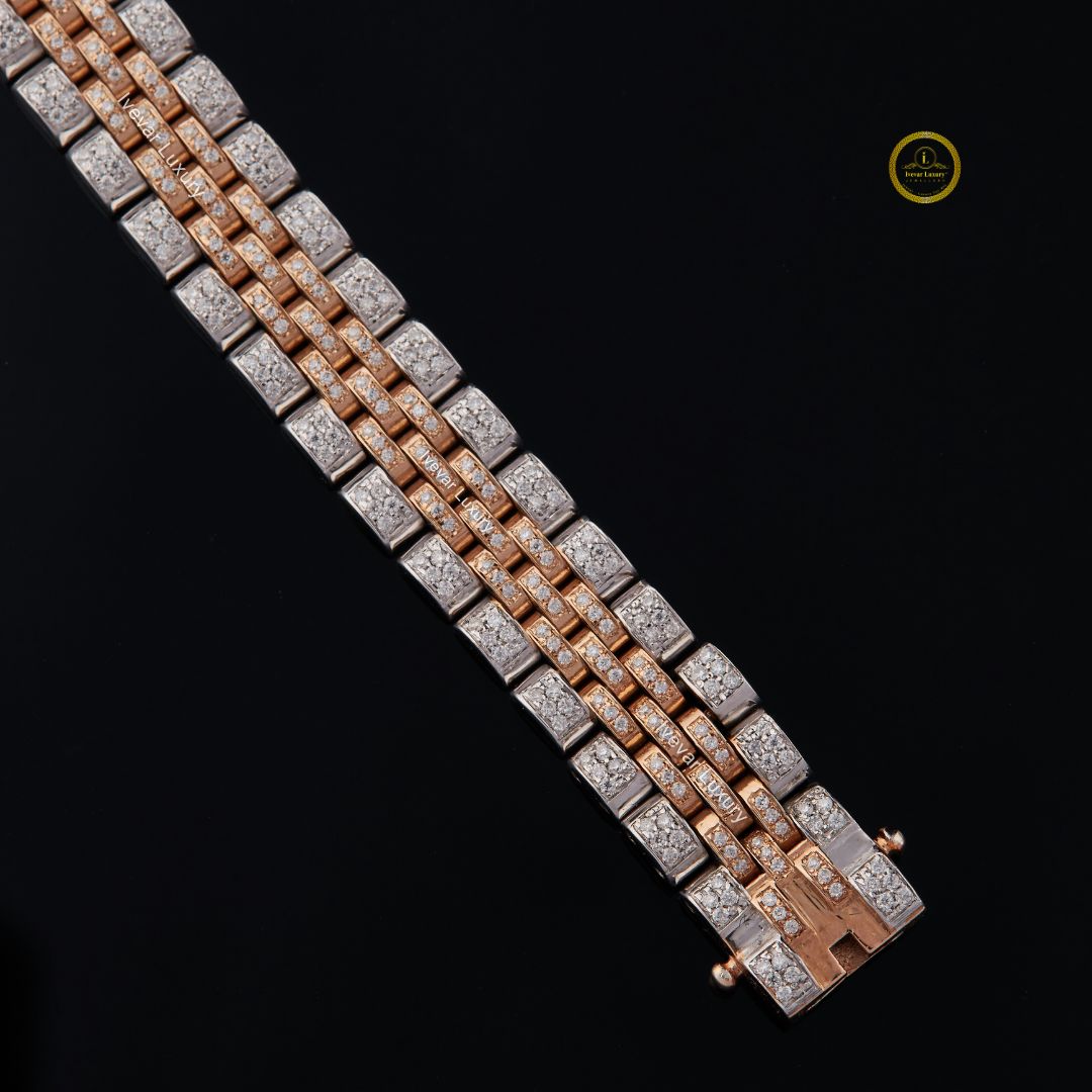 Luxury Moissanite Diamond Unisex Stylish Friendly Diamond Bracelet by Ivevar - View 2
