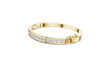 Round Cut Moissanite Diamond Hinged Bangle with Channel Setting - View 4
