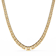 Round Cut Lab Grown Diamond Tennis V Necklace - View 8