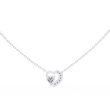 Heart Moissanite Solitaire Diamond Pendant with Open Asymmetrical Frame - View 10