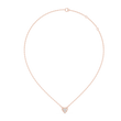 Heart Shape Pendant with Round Three Stone Cluster Lab Grown Diamond - View 11