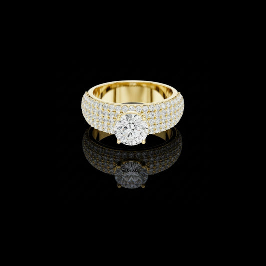 Sparkling Round Cut Lab Diamond Wedding Ring For Women