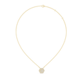 Symmetrical Layering Pendant with Round Lab Grown Diamond - View 10