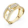 Round Cut Lab Grown Diamond Men's Oval Medallion Openwork Gold Ring - View 4