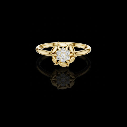 Designer Round Cut Lab Diamond Ring For Her