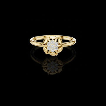 Designer Round Cut Moissanite Diamond Ring For Her