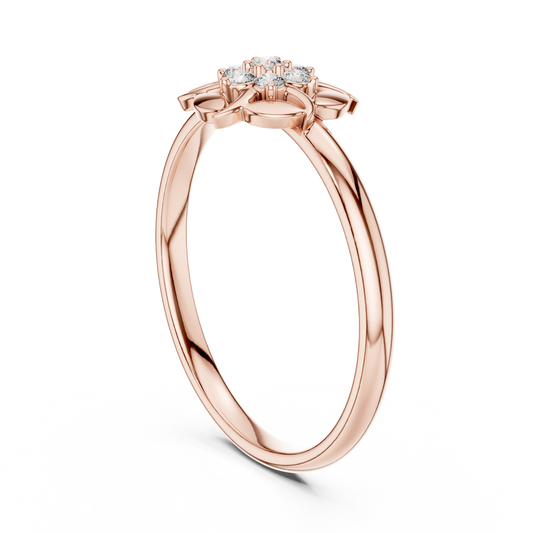 Designer Round Cut Lab Diamond Ring For Her - View 2