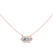 Marquise Cut Moissanite Diamond Solitaire Pendant - View 3