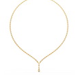 Pear Lab Grown Diamond V Drop Tennis Necklace - View 5