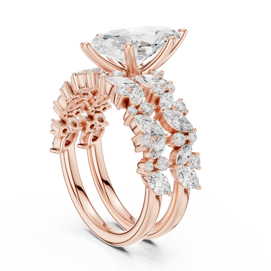 Marquise Cut Lab Diamond Ring For Everlasting - View 2