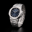 Men's Sapphire Blue Dial Automatic Stainless Steel Octagonal Watch